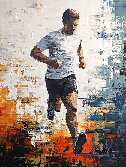 Running Man Abstract