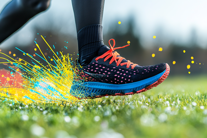 Running Shoe in Motion