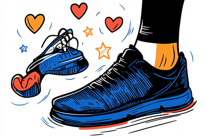 Running Shoes with Hearts