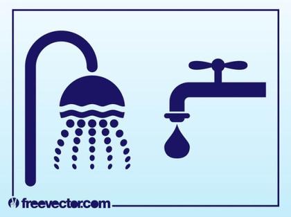 Running Water Icons Free Vector