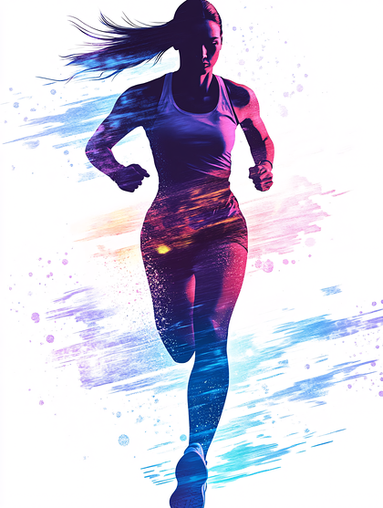 Running Woman Silhouette