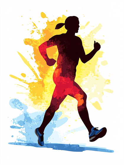 Running Woman Silhouette