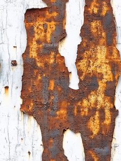 Rust And Peeling White Paint Texture