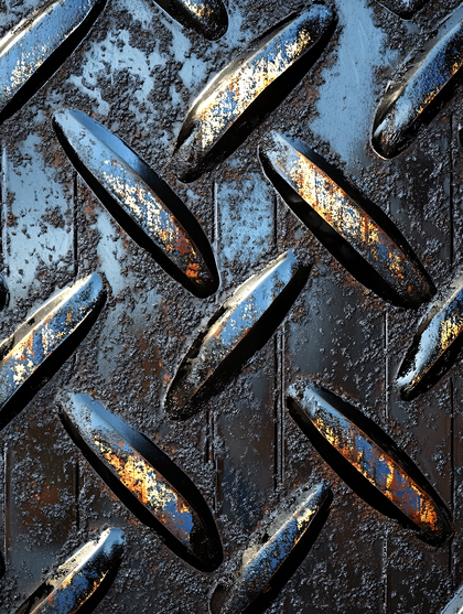 Rusted Diamond Plate