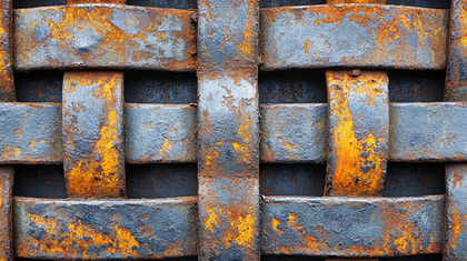 Rusted Metal Weave