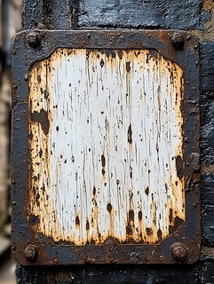Rusted White Board