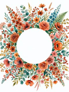 autumn floral wreath