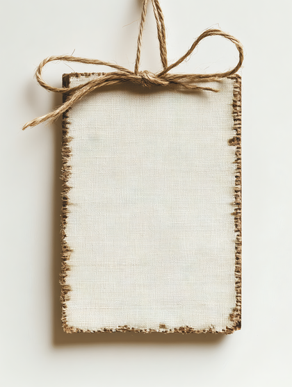 Rustic Burlap Tag
