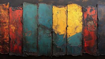 Rustic Colorful Panels