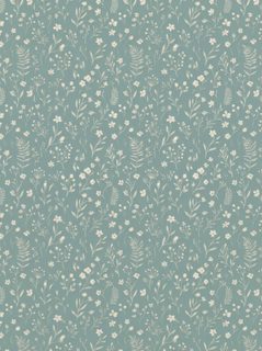 dusty blue floral
