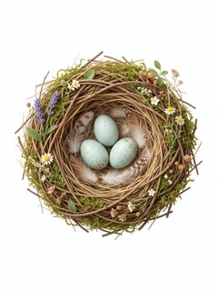 easter bird nest