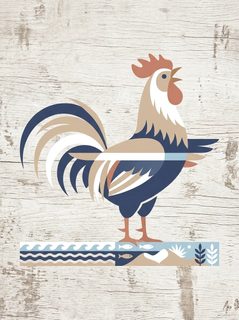 rustic rooster art