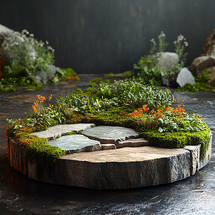 Rustic Garden Platform