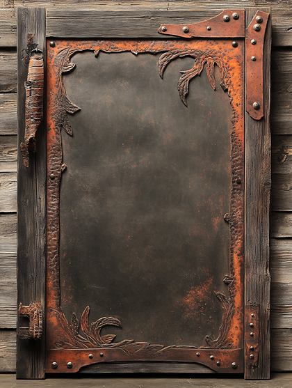 Rustic Metal Framed Plaque