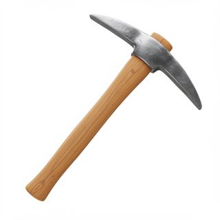 metal-wooden-pickaxe