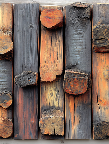 Rustic Wood Planks Wall