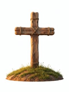 wooden cross grave