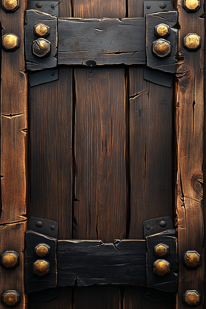 Rustic Wooden Door Panel