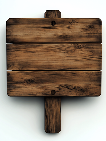 Rustic Wooden Plank Sign