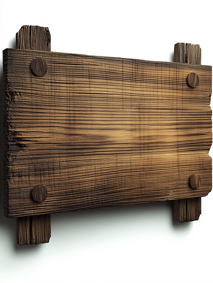 Rustic Wooden Sign Board