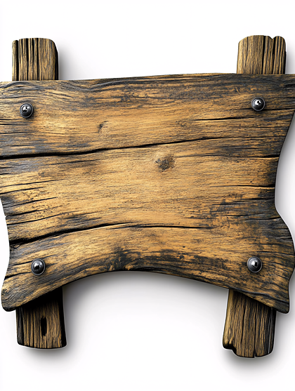 Rustic Wooden Sign Board