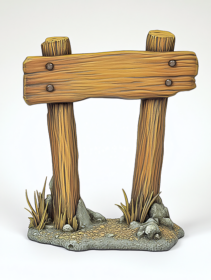 Rustic Wooden Signpost