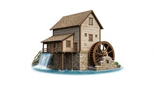 rustic-water-mill