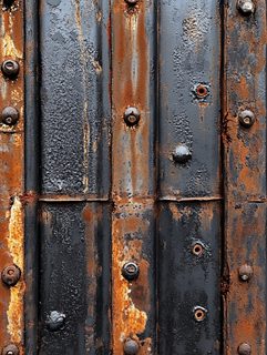 Rusty Black Metal Panel Texture