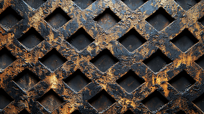 Rusty Metal Lattice Texture