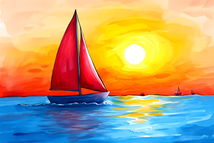 Sailboat at Sunset
