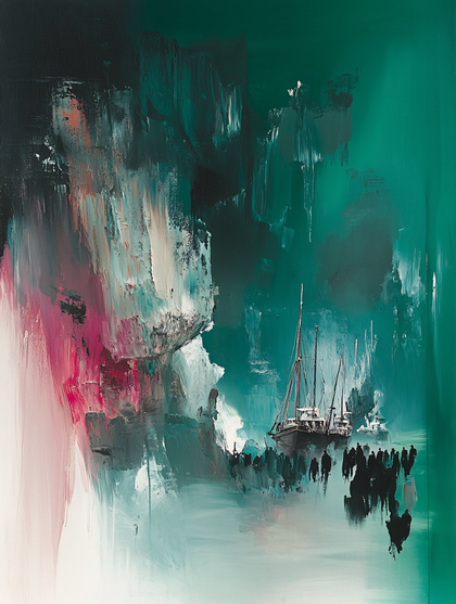 Sailing Ship on the Sea