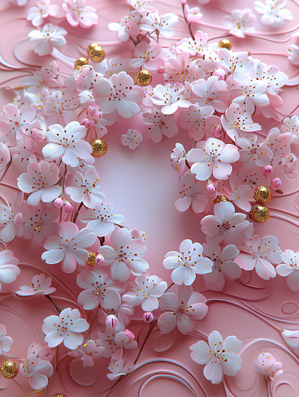 Sakura Flower Blossom Wreath