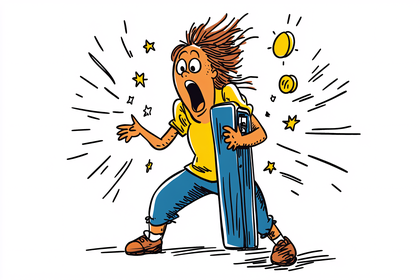 Scared Person with Object