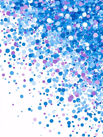 Scattered Colorful Circles