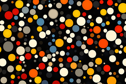 Scattered Polka Dots Pattern