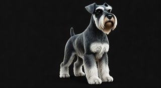 schnauzer dog illustration