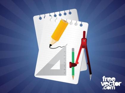 School Supplies Free Vector