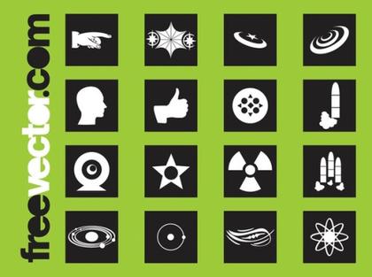 Science Icons Free Vector