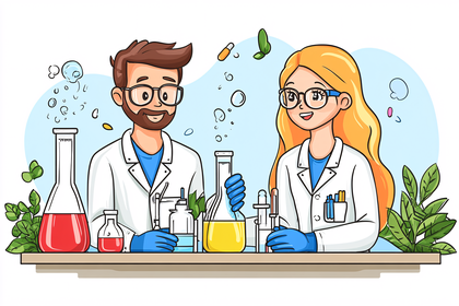 Scientists Experimenting In Laboratory