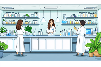 Scientists Working In Laboratory