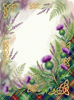 scottish floral frame