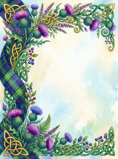 scottish-thistle-border
