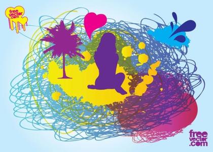 Scribbles Free Vector