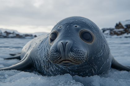 Seal Pup on Ice