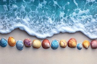 Seashells On A Beach