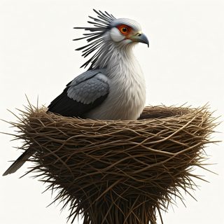 secretary bird nest