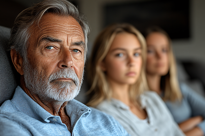 Senior Man With Grandchildren