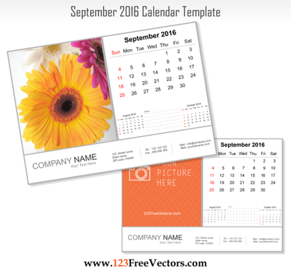 September 2016 Calendar Template