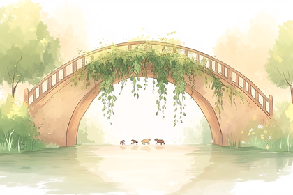 Serene Bridge Crossing