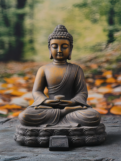 Serene Buddha Statue in Meditation Pose